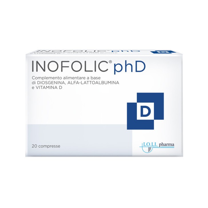 Inofolic PhD Integratore Alimentare per Ciclo Mestruale 20 Compresse - Lo.Li Pharma Inofolic PhD Integratore Alimentare per Ciclo Mestruale 20 Compresse - Lo.Li Pharma