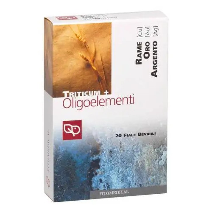 Triticum Oligoelementi Rame Oro Argento 20 Fiale 2ml - Fitomedical