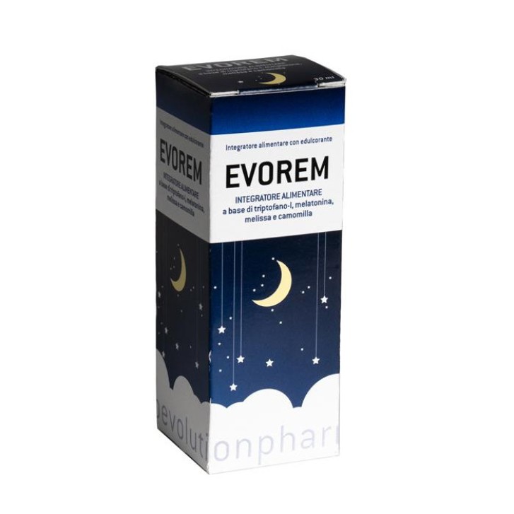 Evorem Gocce Integratore per Sonno e Rilassamento 30ml - Bioevolutionpharma