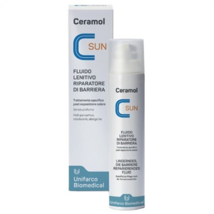 Ceramol Fluido Lenitivo Riparatore per Pelli Sensibili 100ml - Unifarco Ceramol Fluido Lenitivo Riparatore per Pelli Sensibili 100ml - Unifarco