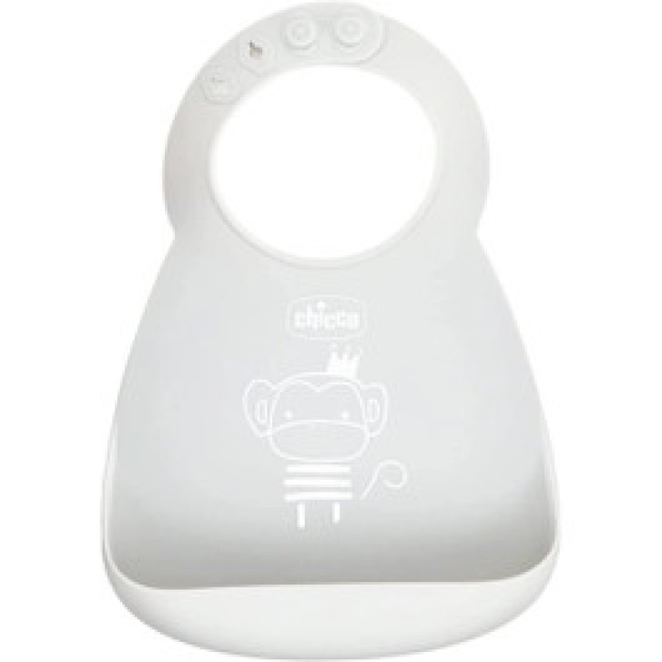 Bavaglina Silicone Easy Roll Neutro - Chicco