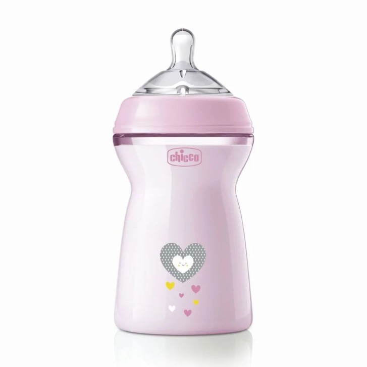 Biberon Natural Feeling Flusso Veloce 330ml Bimba 6+ Mesi - Chicco