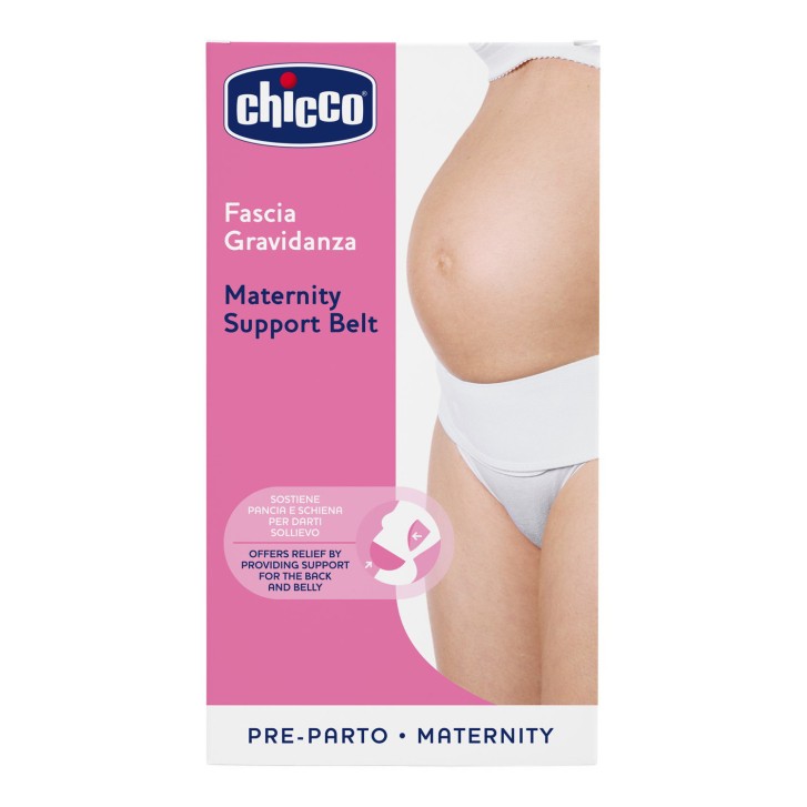 Fascia Gravidanza Large in Tessuto Stretch Bianca - Chicco