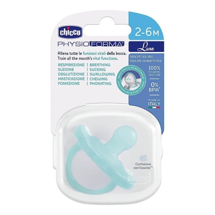 Chicco Physioforma Soft Luxe Succhietto Azzurro 2-6 Mesi - Chicco