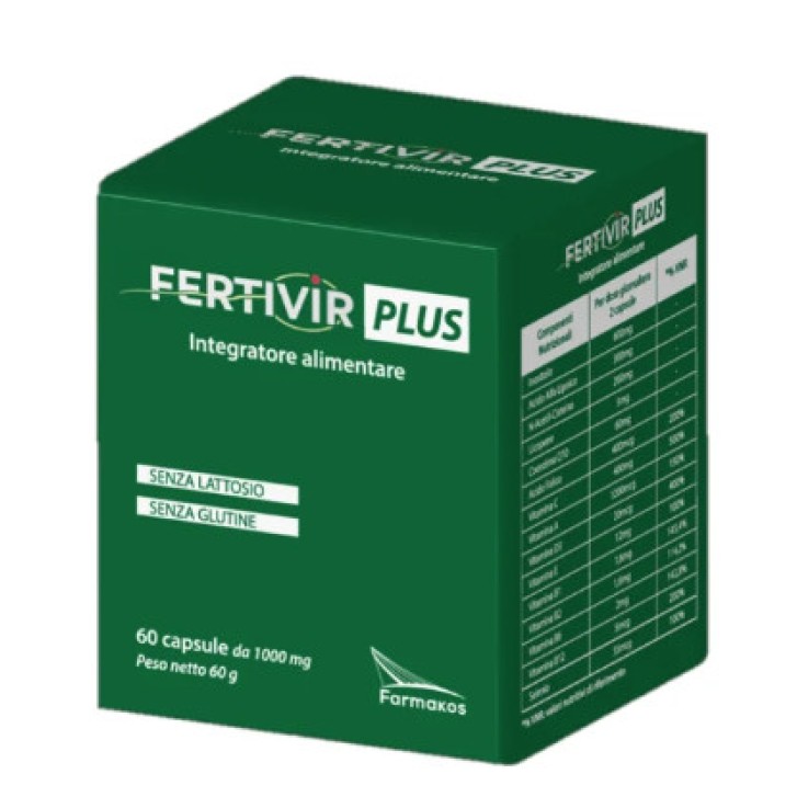 Fertivir Plus Integratore Alimentare per Fertilità Maschile 60 Capsule - Farmakos