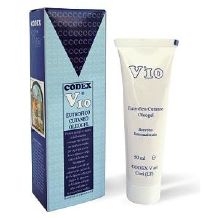 V10 Oleogel Eutrofico Cutaneo Cicatrizzante Antiaging Viso 50ml - Codex