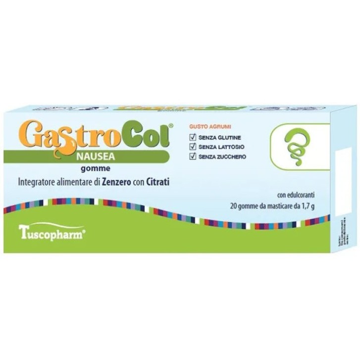 Gastrocol Nausea Gomme Gusto Agrumi 34 g - Tuscopharm