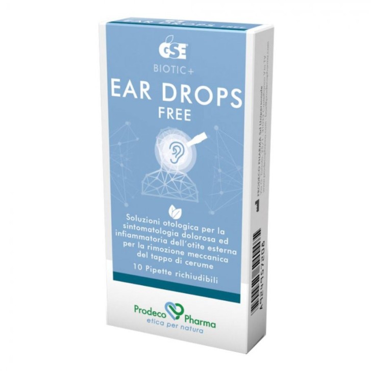 GSE Ear Drops Free Gocce Auricolari 10 Pipette da 0,3ml - GSE