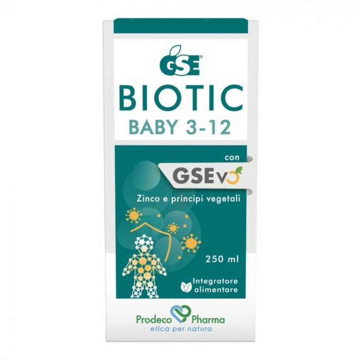 GSE Biotic Baby 3-12 Integratore per Sistema Immunitario 250 ml - GSE