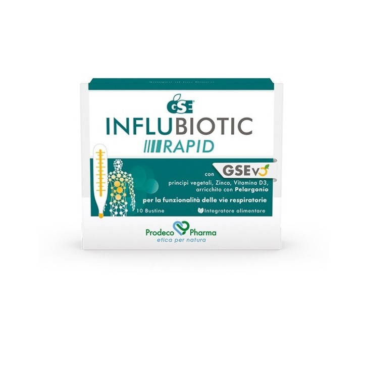 Influbiotic Rapid Integratore per Difese Immunitarie 10 Bustine - GSE Influbiotic Rapid Integratore per Difese Immunitarie 10 Bustine - GSE