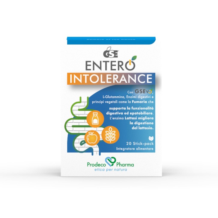 GSE Entero Intolerance Integratore per Intolleranze - 20 Stick