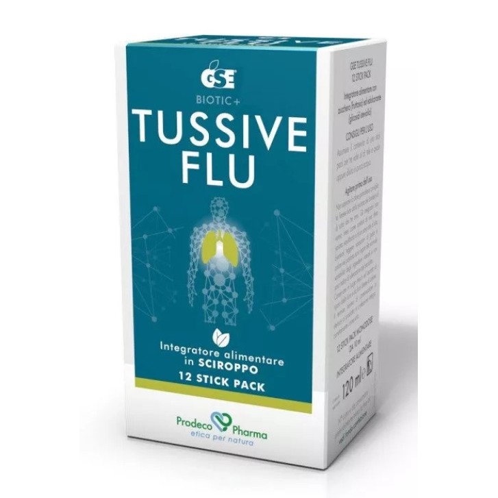 GSE Tussive Flu Integratore Benessere Gola 12 Stickpack - GSE GSE Tussive Flu Integratore Benessere Gola 12 Stickpack - GSE