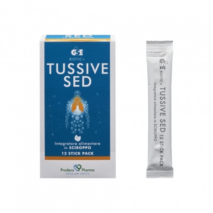 GSE Tussive Sed Integratore per Tosse 12 Stick Pack - GSE GSE Tussive Sed Integratore per Tosse 12 Stick Pack - GSE