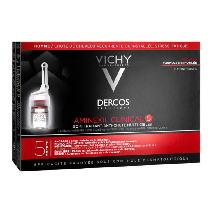 Dercos Aminexil Fiale Trattamento Anticaduta Uomo 21 Fiale - Vichy