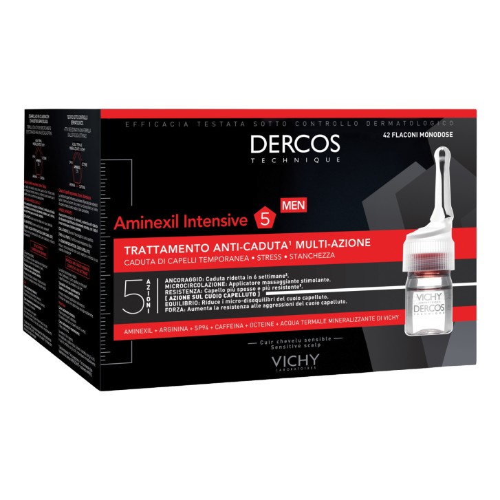 Dercos Aminexil Trattamento Anticaduta Uomo 42 Fiale - Vichy