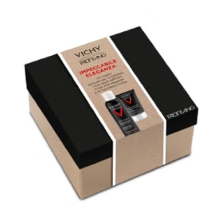Vichy Homme Cofanetto Rasage Natale con Balsamo e Schiuma da Barba - Vichy