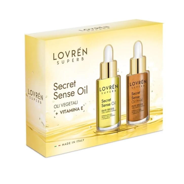 Secret Sense Oil Glow Duo Oli Secchi Nutrienti Viso Corpo Capelli 2x30ml - Lovren Secret Sense Oil Glow Duo Oli Secchi Nutrienti Viso Corpo Capelli 2x30ml - Lovren