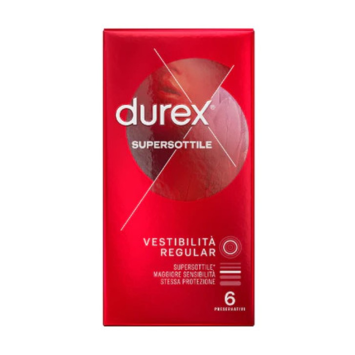 Durex Supersottile Profilattici Comfort 6 Pezzi - Durex Durex Supersottile Profilattici Comfort 6 Pezzi - Durex