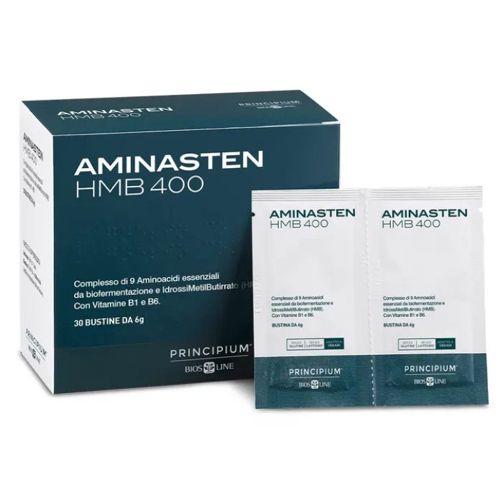 Aminasten HMB 400 Principium Integratore Aminoacidi Essenziali 30 Bustine - Principium