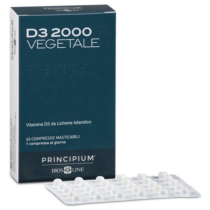 Principium D3 2000 Vegetale Integratore Alimentare - 60 Compresse