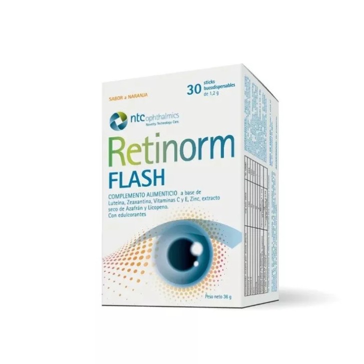Retinorm Flash Integratore per Funzionalità Visiva in Stick 30 Pezzi - NTC Srl