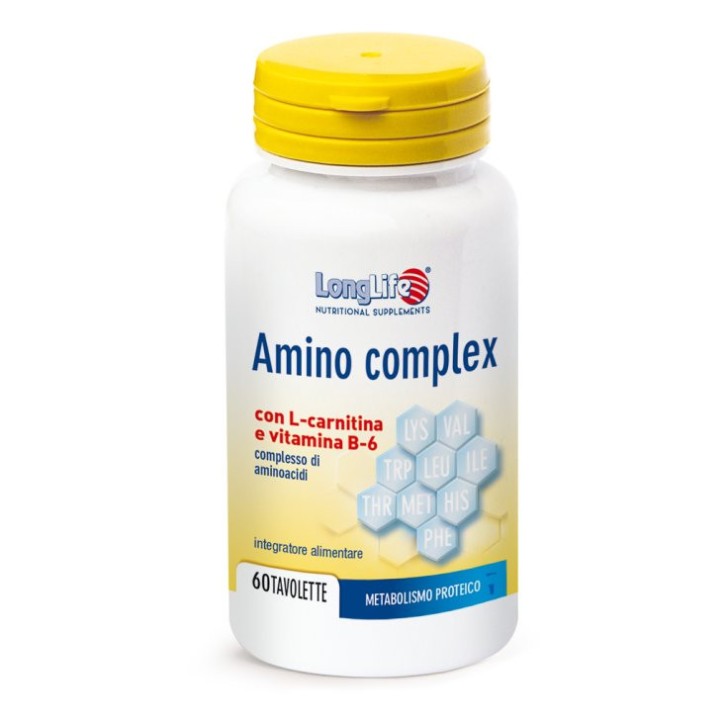 Amino Complex Longlife Integratore Alimentare 60 Tavolette - Longlife Amino Complex Longlife Integratore Alimentare 60 Tavolette - Longlife