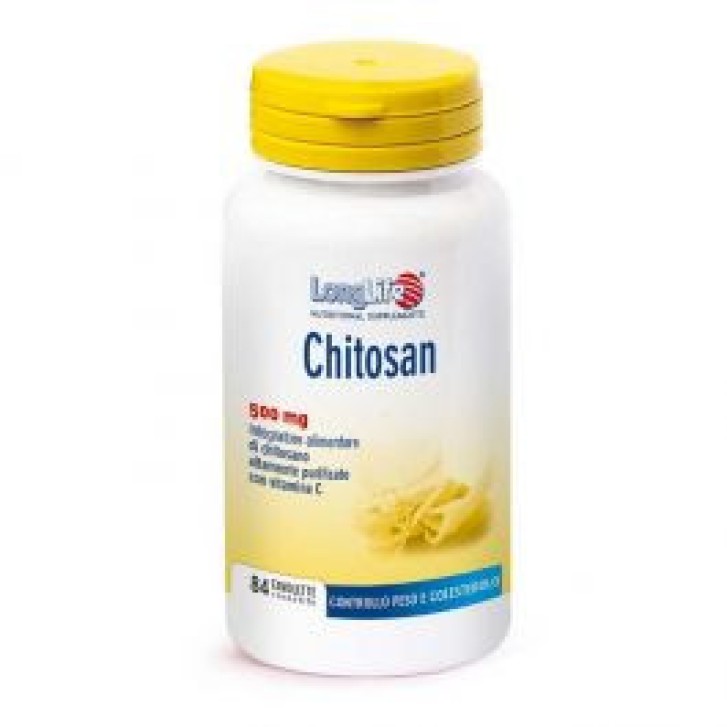 Chitosan 500mg Integratore per Colesterolo 84 Tavolette - LongLife