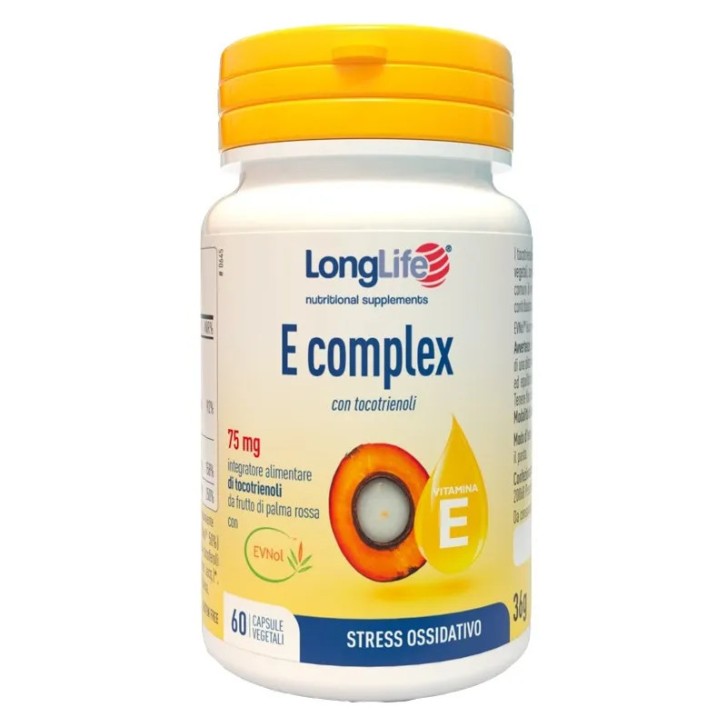 E Complex Integratore Alimentare Antiossidante 60 Capsule Vegetali - Longlife
