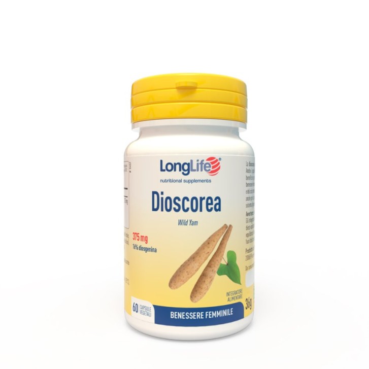 Dioscorea Longlife Integratore Benessere Menopausa e Ciclo Mestruale 60 Capsule - Longlife