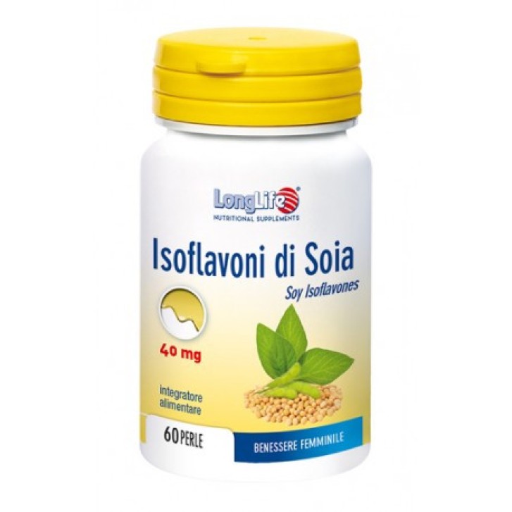 Longlife Isoflavoni di Soia 40mg Integratore per Menopausa 60 Perle - Longlife Longlife Isoflavoni di Soia 40mg Integratore per Menopausa 60 Perle - Longlife