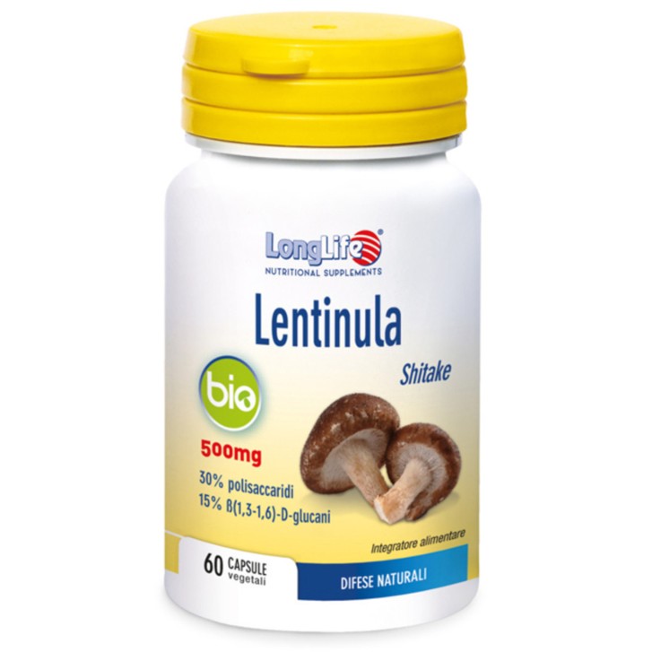 Lentinula Bio Integratore Difese Organismo 60 Capsule - Longlife