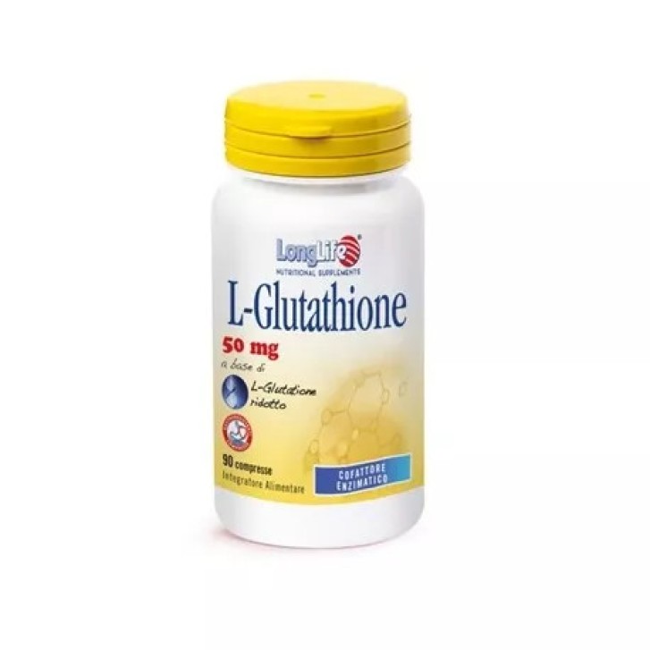 L-Glutatione 50mg Integratore Antiradicali 90 Compresse - Longlife