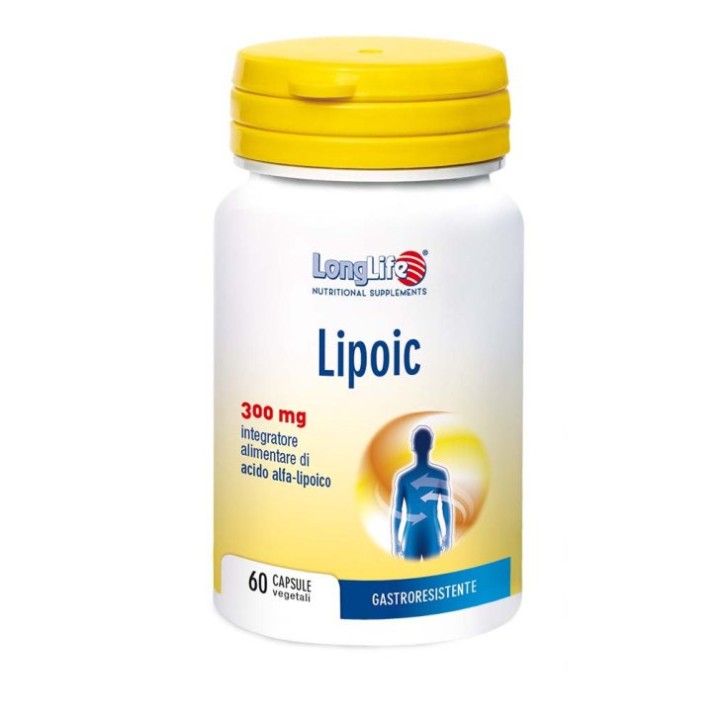 Longlife Lipoic 300mg Integratore Antiossidante 60 Capsule - Longlife
