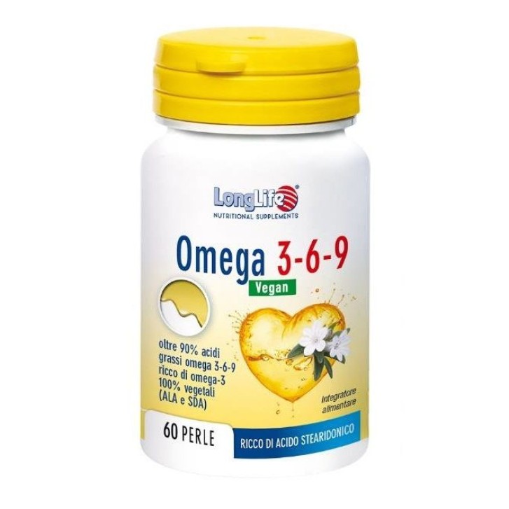 Omega 3 6 9 Vegan LongLife Integratore Alimentare in Perle 60 Perle - LongLife