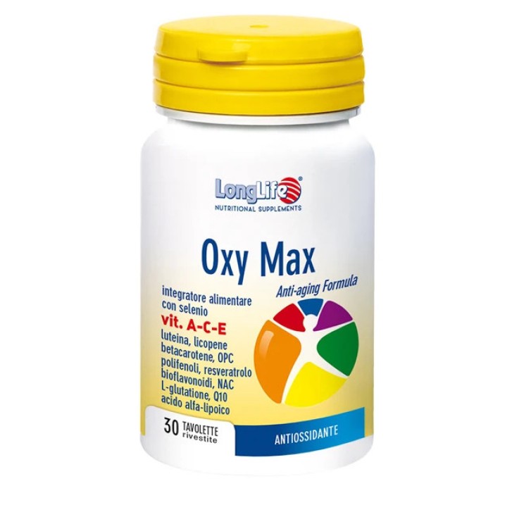 Oxy Max Longlife Integratore Antiossidante 30 Tavolette - Longlife