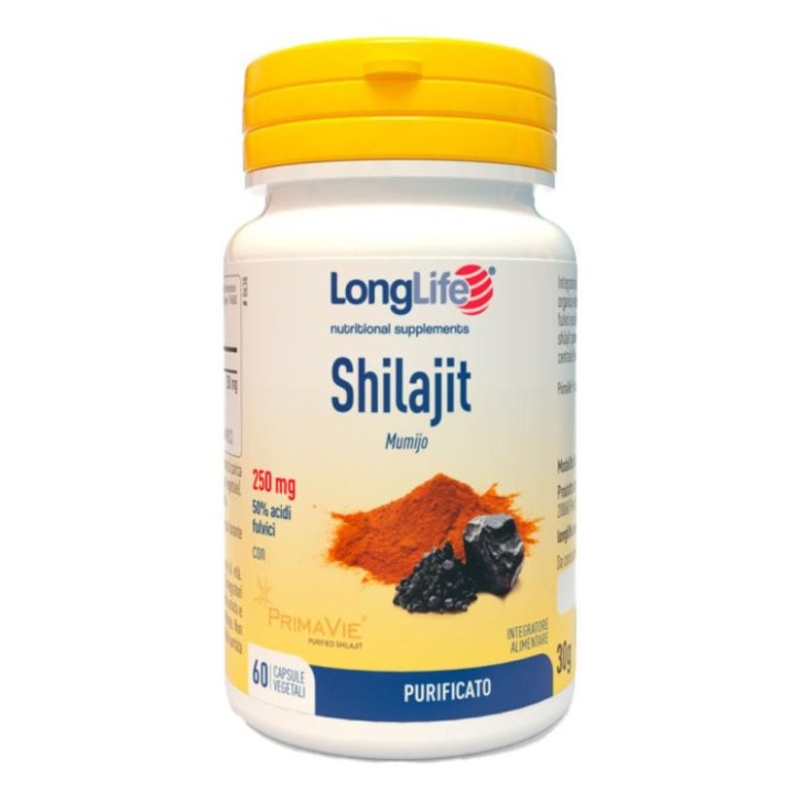 Shilajit LongLife Integratore in Capsule 60 Unità - LongLife