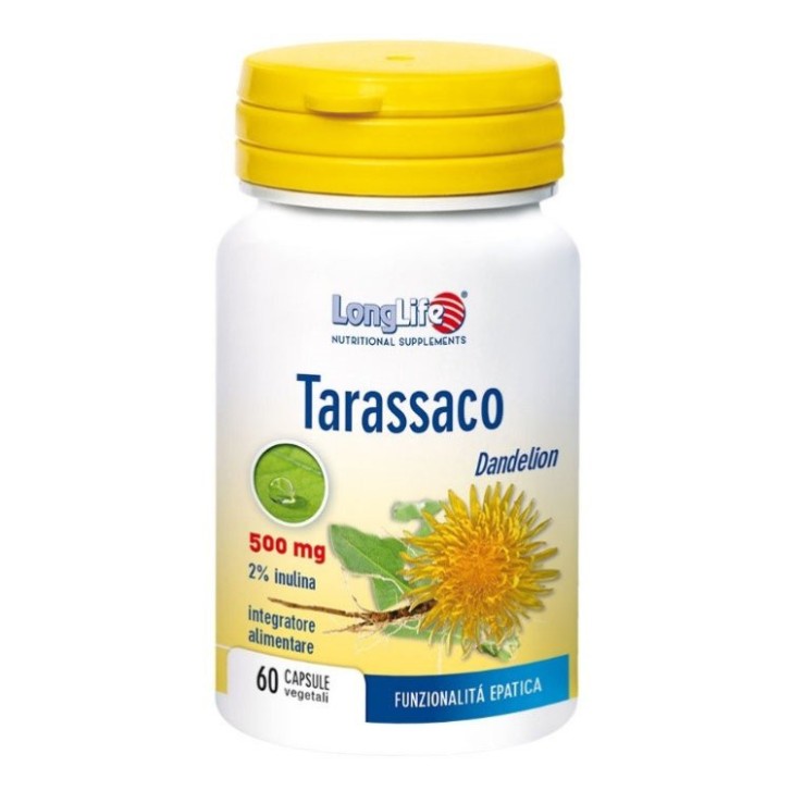 Tarassaco Integratore Alimentare Supporta Digestione 60 Capsule - Longlife