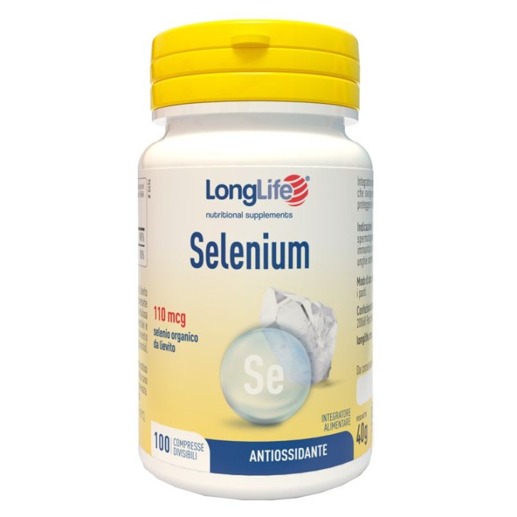 Selenium 100 Compresse Integratore Alimentare Antiossidante - Longlife