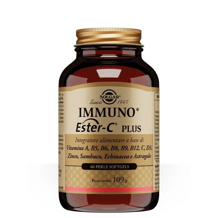Immuno Ester-C Plus Integratore Sistema Immunitario 60 Perle Softgels - Solgar Immuno Ester-C Plus Integratore Sistema Immunitario 60 Perle Softgels - Solgar