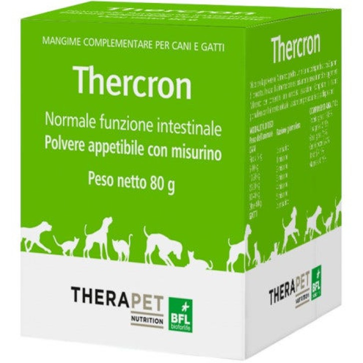 Thercron Mangime Complementare Cani e Gatti Polvere 80g - Bioforlife Thercron Mangime Complementare Cani e Gatti Polvere 80g - Bioforlife
