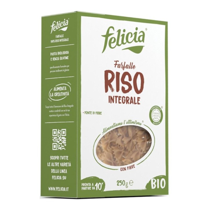 Farfalle Riso Integrale Bio 250 g - Felicia Bio
