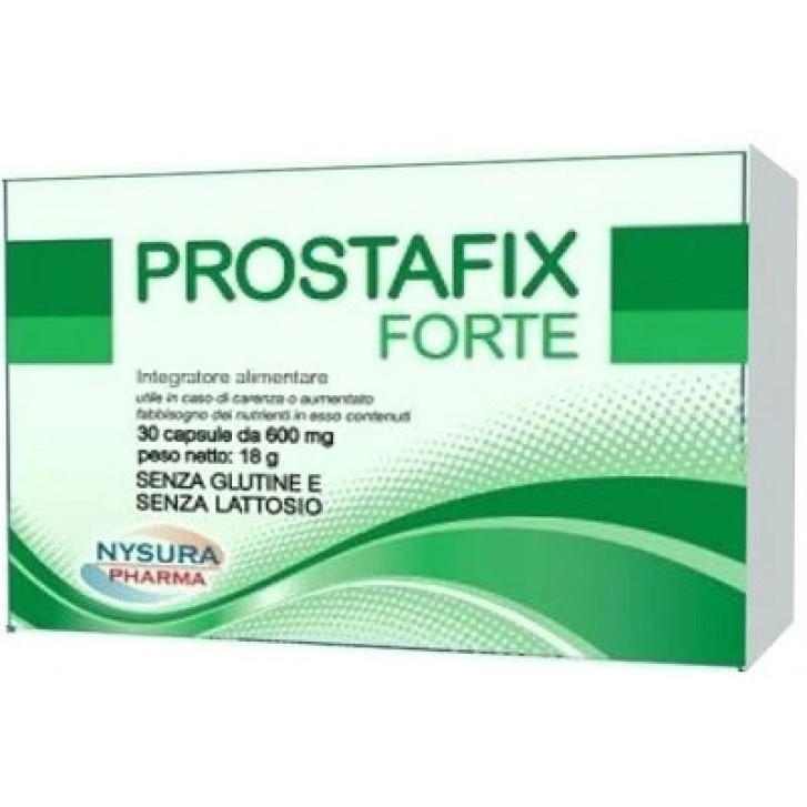 Prostafix Forte 600 mg Integratore Alimentare per Prostata 30 Capsule - Nysura Pharma