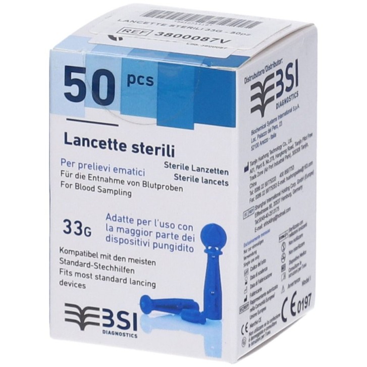 Lancette Pungidito Sterili Huahong G33 50 Pezzi - Biochemical