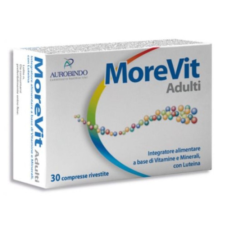 MoreVit Adulti Integratore Multivitaminico e Multiminerale 30 Compresse - Aurobindo