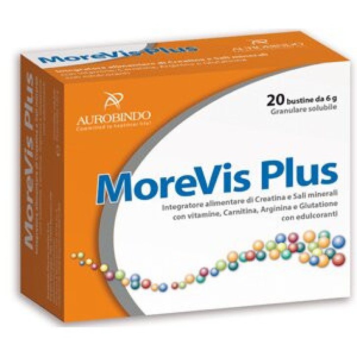 MoreVis Plus Integratore Creatina Sali Minerali Energia 20 Bustine - MOREVIS