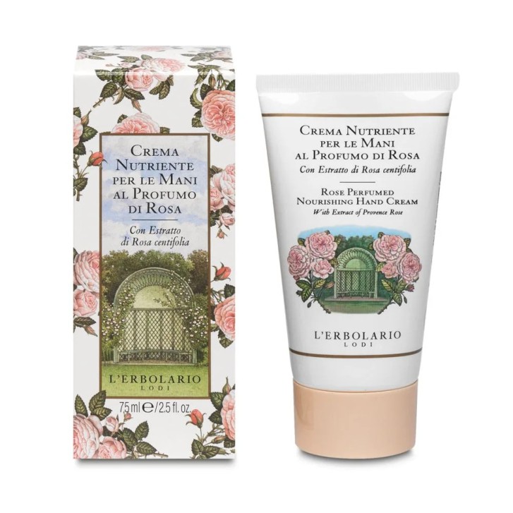 Crema Mani Nutriente Rosa Dermatologicamente Testata 75ml - L\'Erbolario
