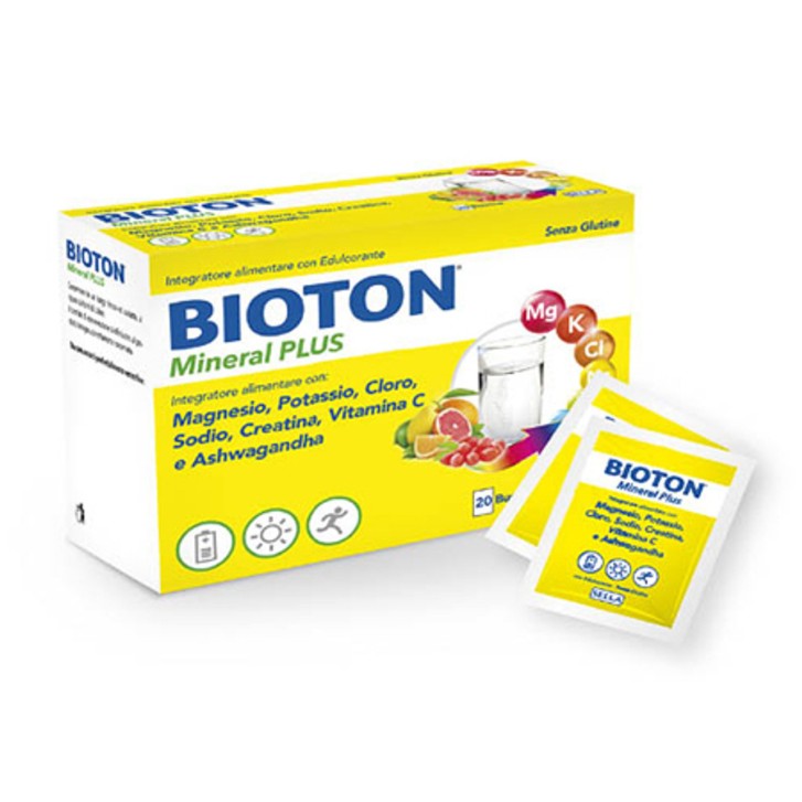 Bioton Mineral Plus Integratore Alimentare con Sali Minerali 20 Bustine - Bioton Bioton Mineral Plus Integratore Alimentare con Sali Minerali 20 Bustine - Bioton