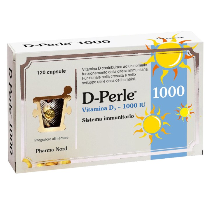 D-Perle 1000 Integratore di Vitamina D 120 Perle - Pharma Nord