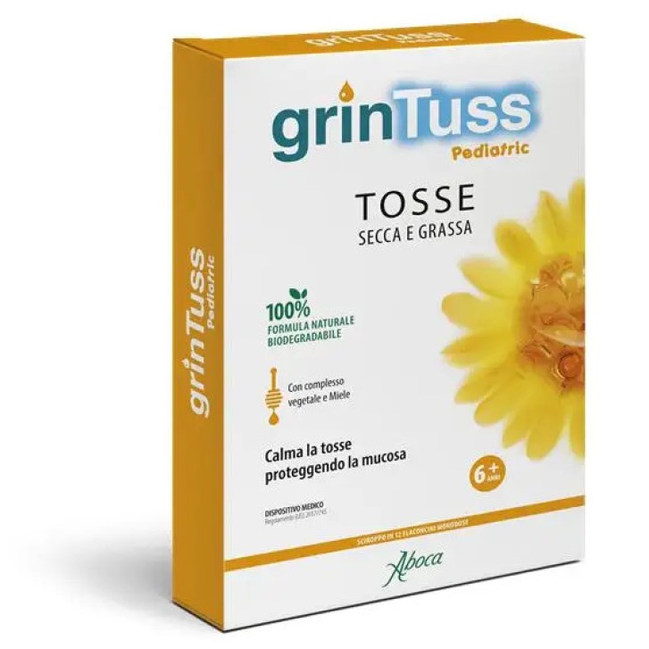 Grintuss Pediatric Sciroppo Tosse Bambini 12 Flaconcini - Aboca