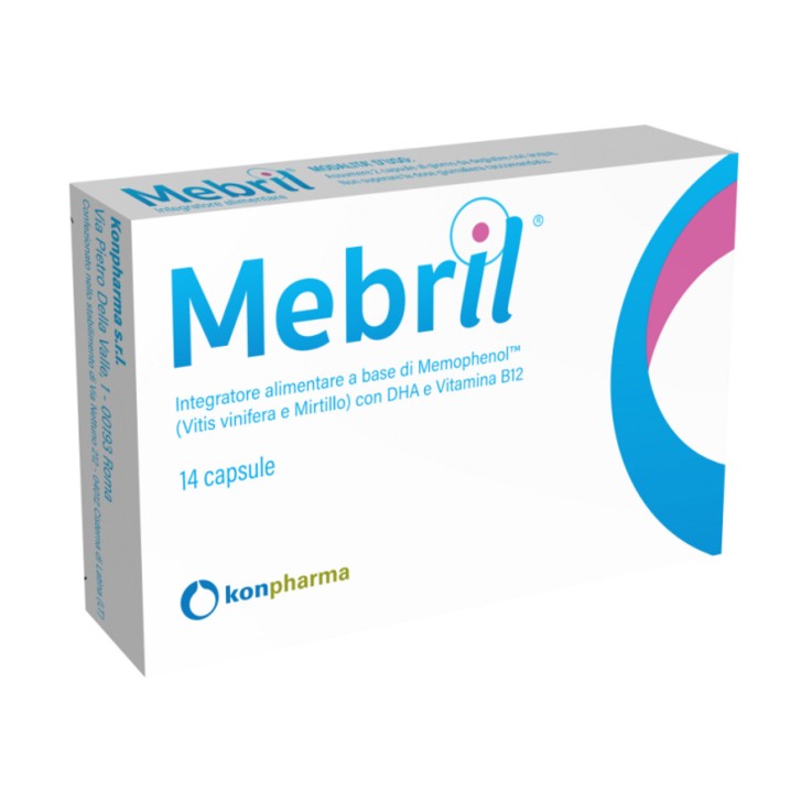 Mebril Integratore con DHA e Vitamina B12 14 Capsule - Konpharma